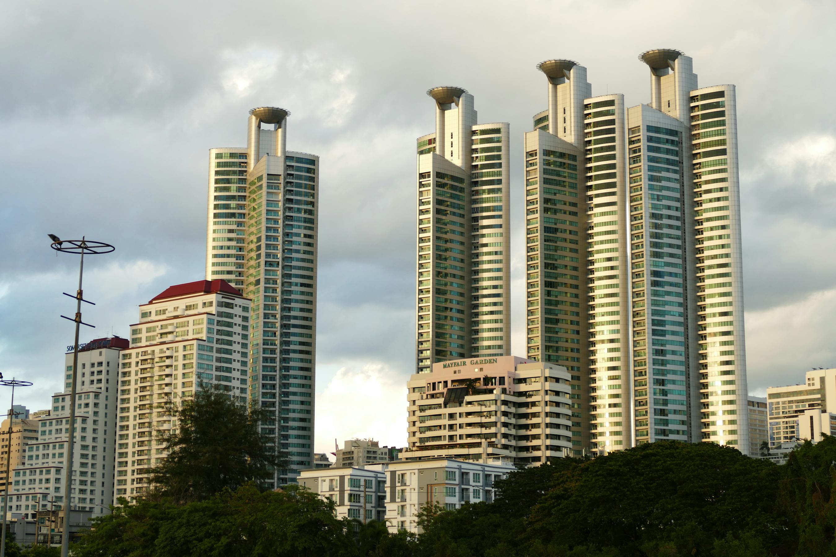 Residential towers in Bangkok, Thailand